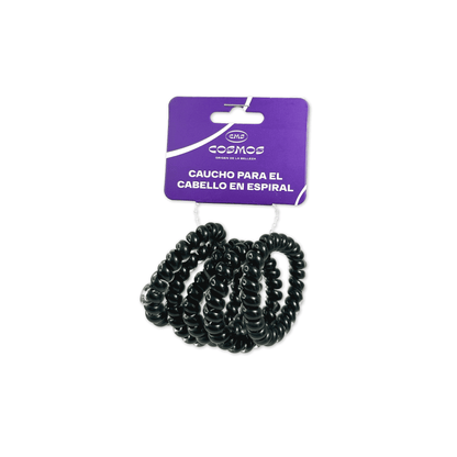 Cauchos En Espiral Cosmos X5 Unidades Grandes Negro