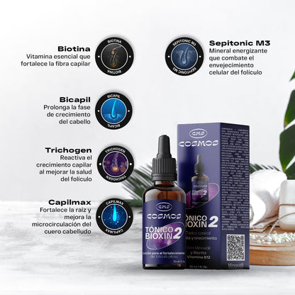 Tónico Anticaída Femenino CMS Cosmos Bioxin 2 PAGA 2 LLEVA 3